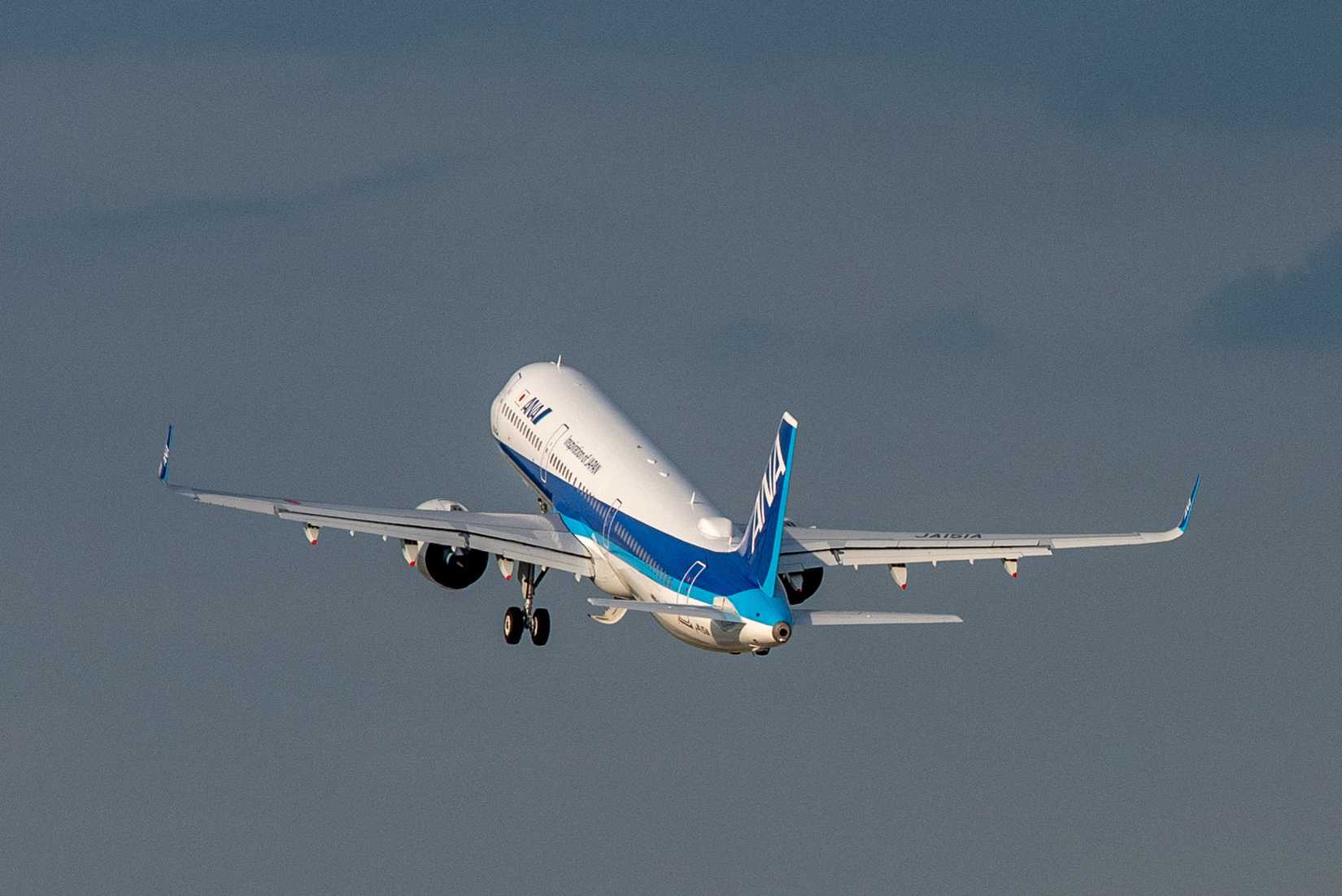 A321neo ANA All Nippon Airway taking off