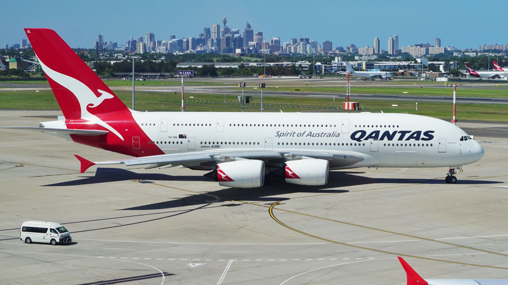 Qantas Airbus A380 aircraft 