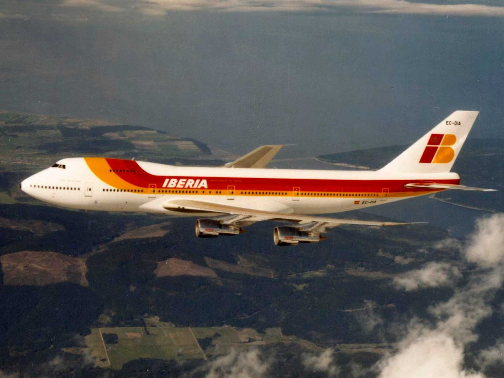 Iberia 747 Inflight