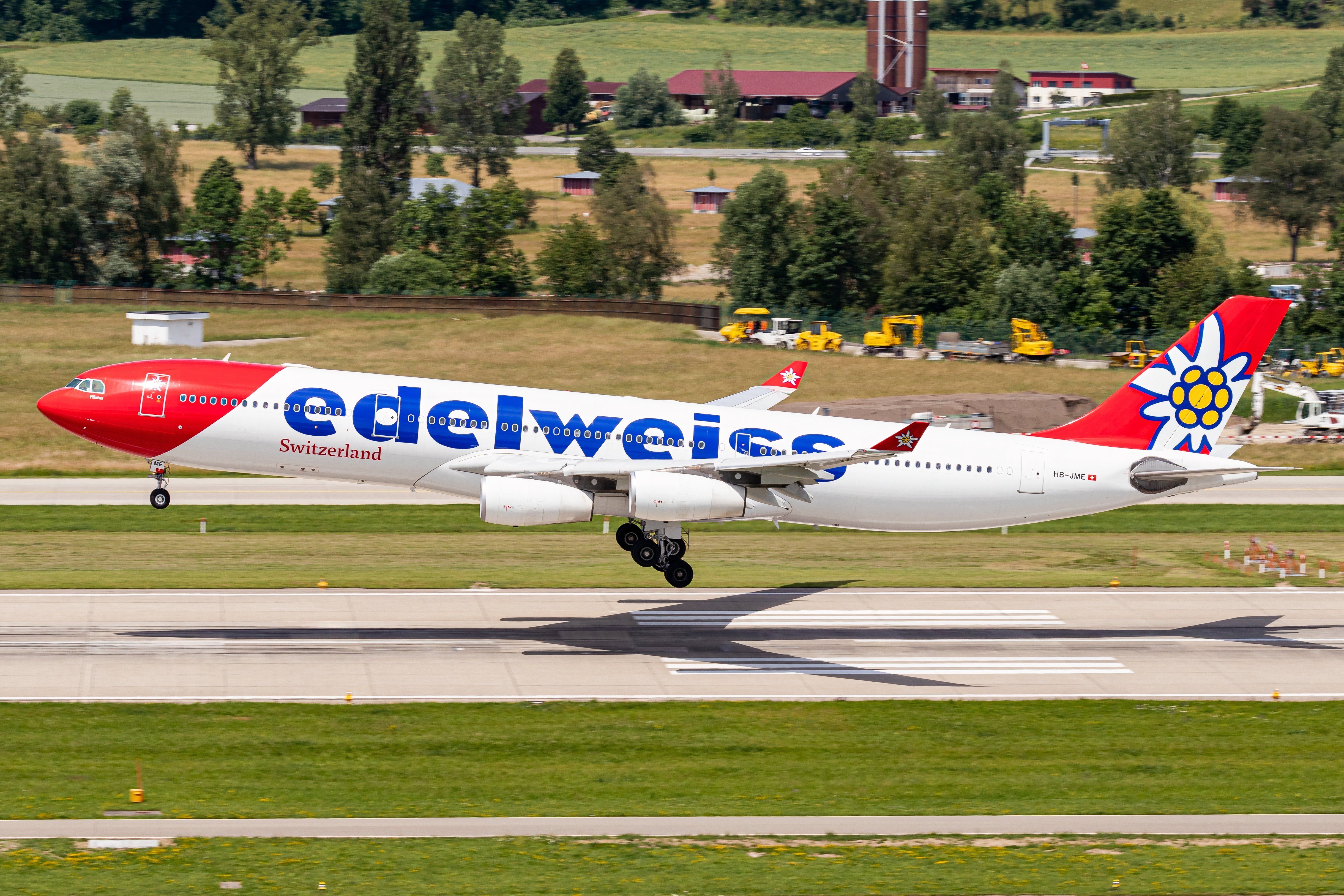 Edelweiss A340-300 shutterstock_2607865347