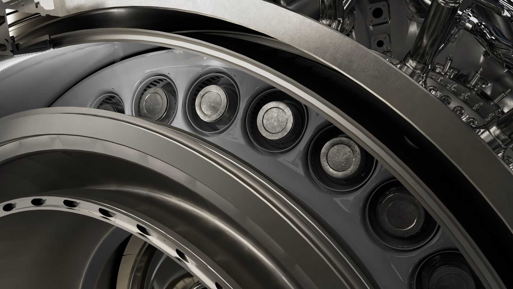 GE9X internal close up