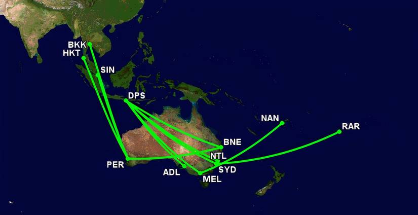 Jetstar Aus Routes Up To 7h 45m: Jetstar's Longest Airbus A321LR Flights