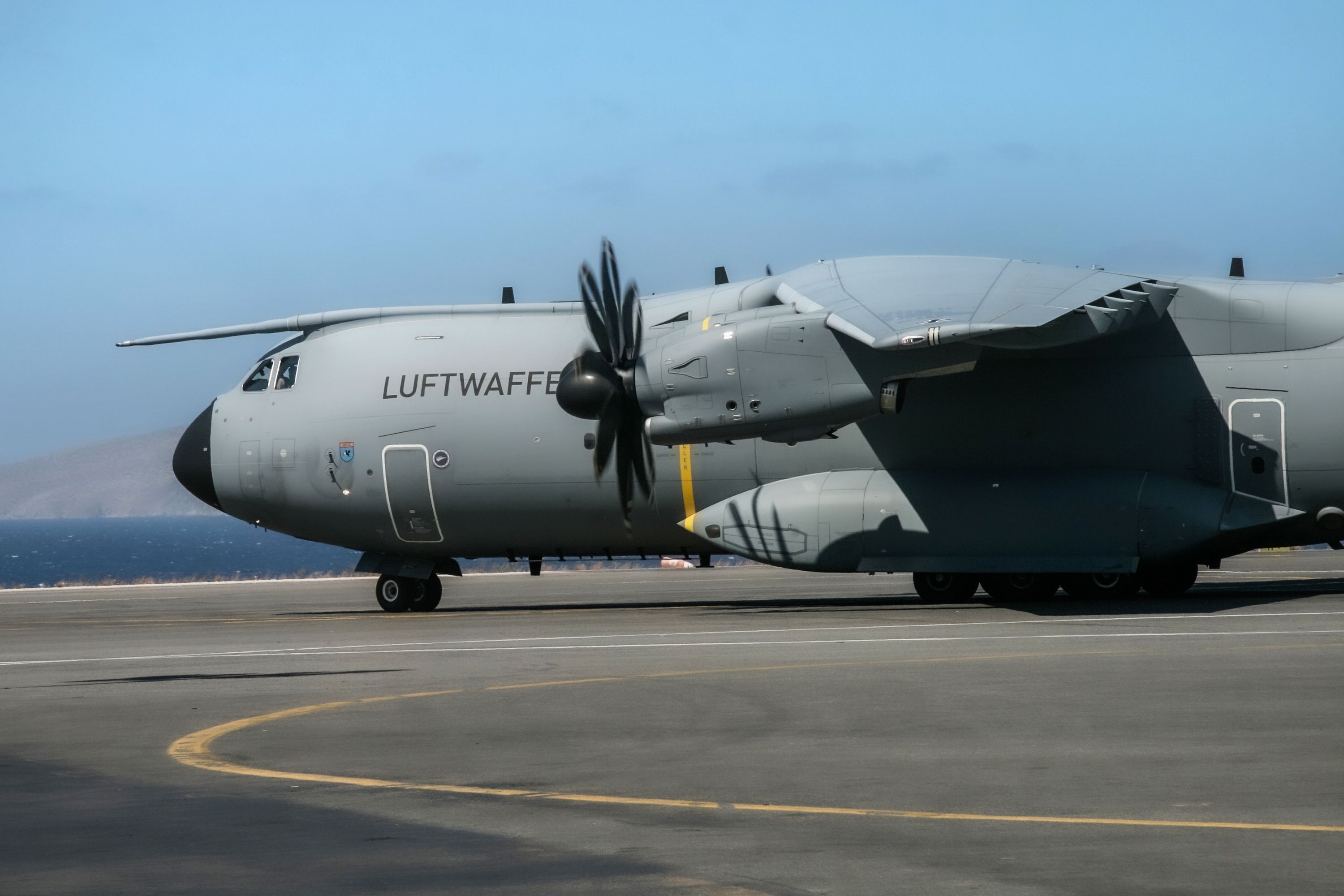 A German Air Force A400M taxiing