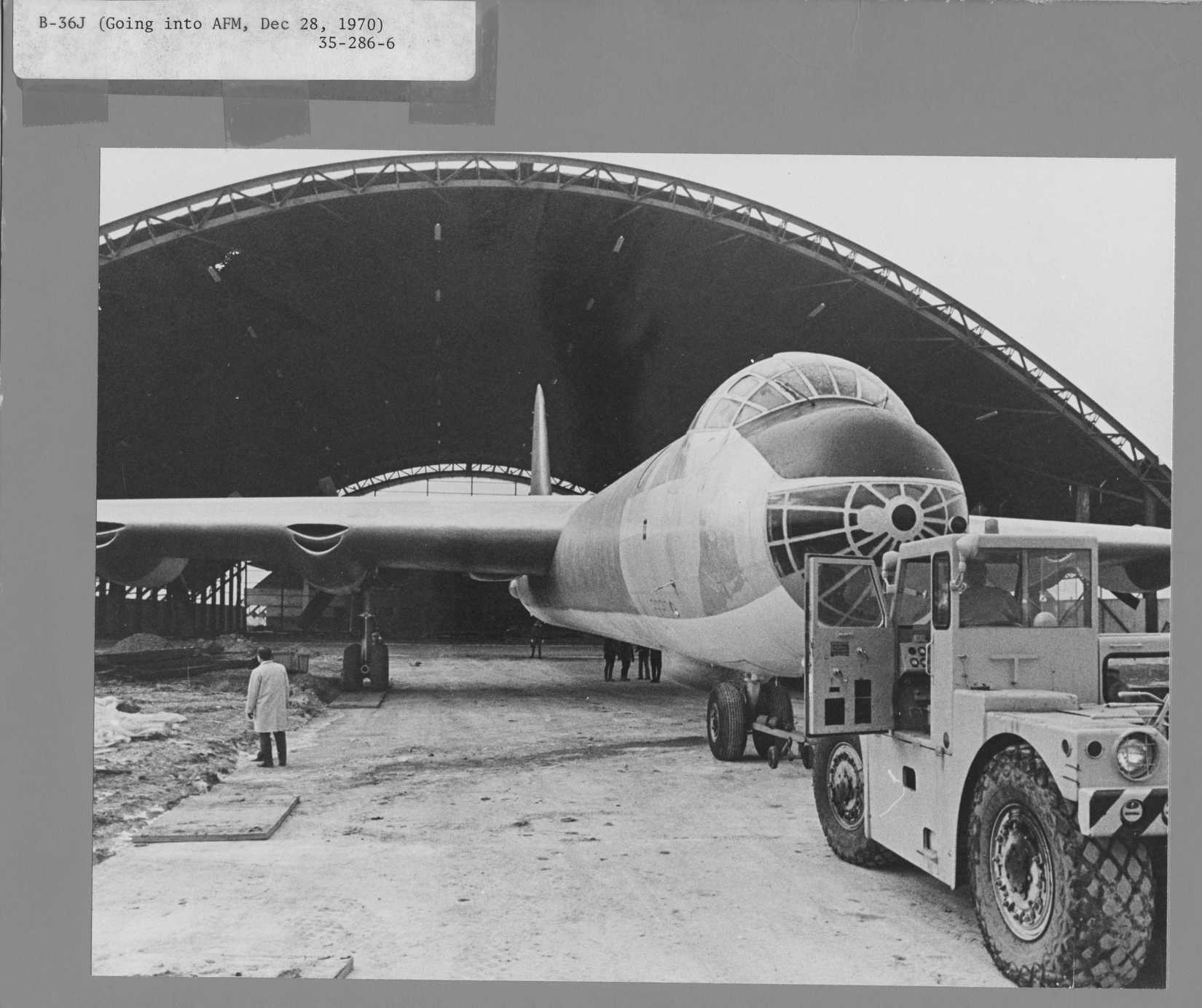 The Air Force Museum under construction on the Wright Field side of Wright-Patterson Air Force Base in 1970.
