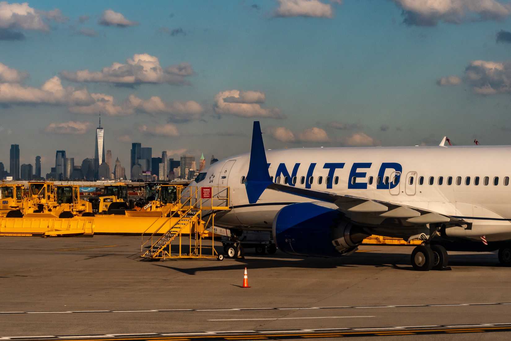 United Airlines Boeing 737 MAX at Newark Liberty International Airport