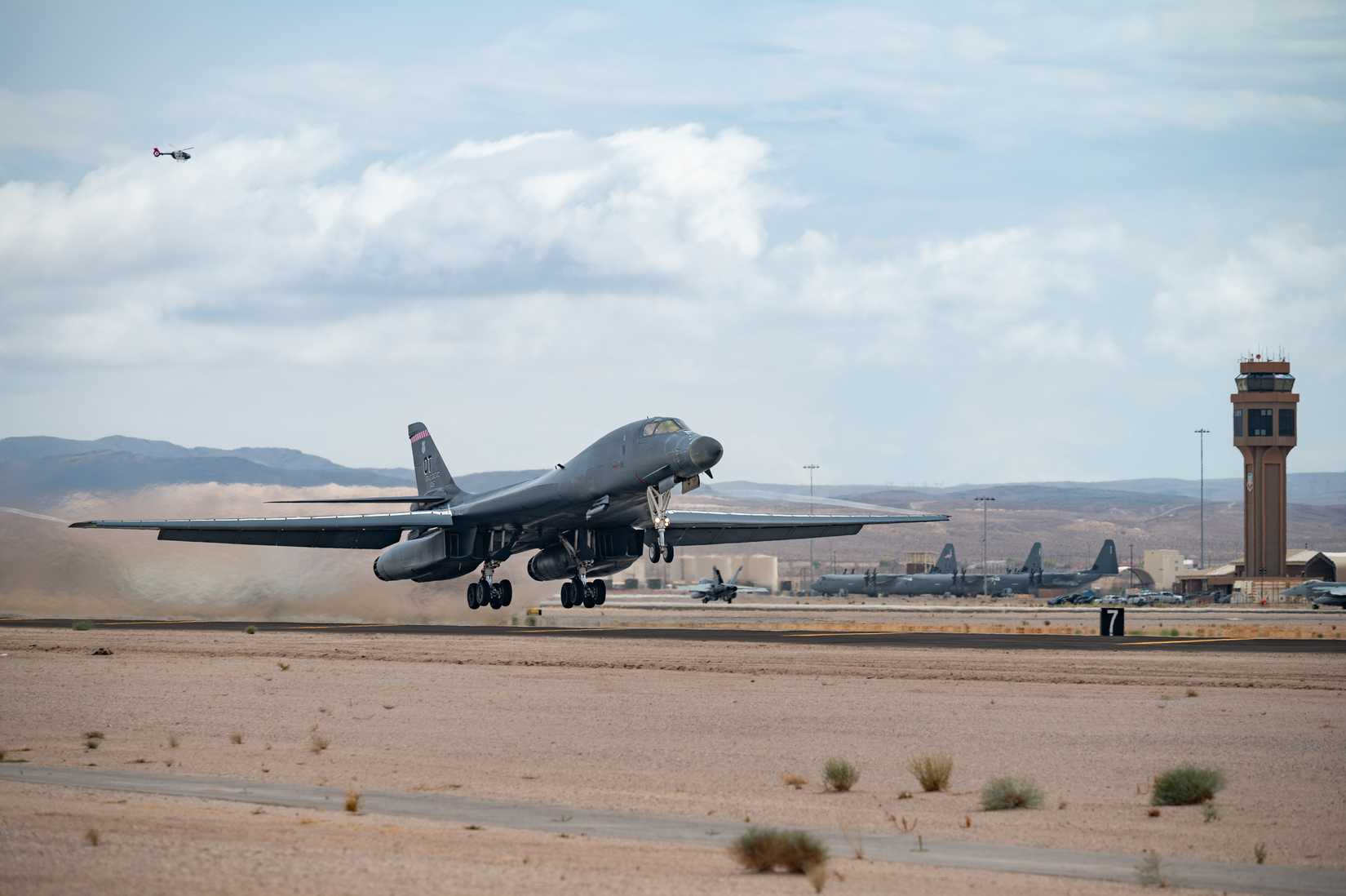 A U.S. Air Force B-1B Lancer assigned to the 337th Test and Evaluation Squadron Dyess Air Force Base, Texas.