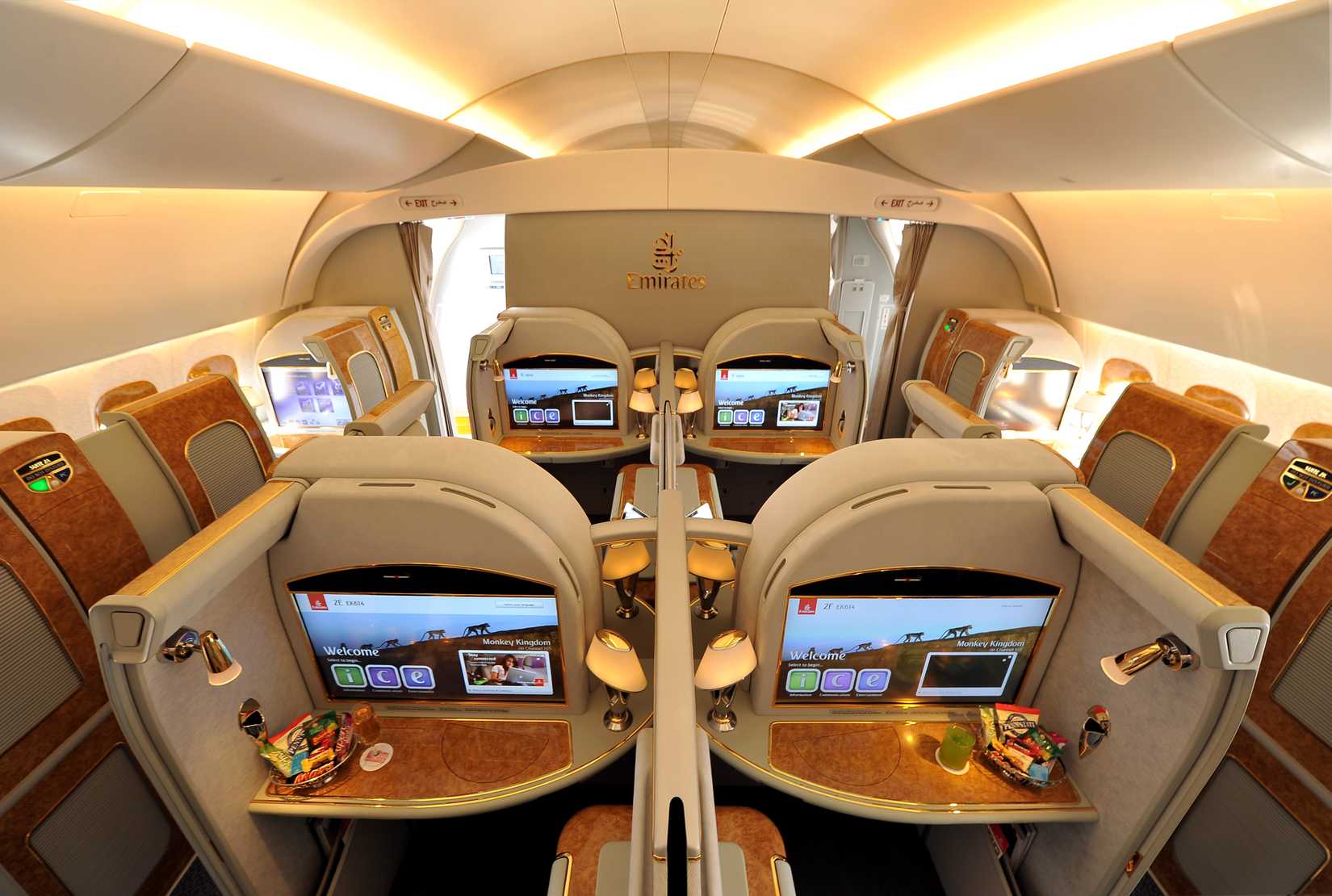 Emirates A380 First Class suites 