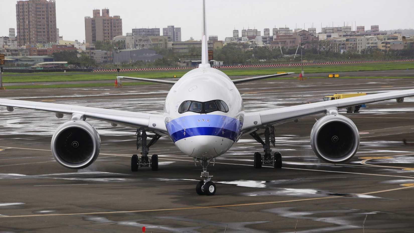 China Airlines A350-900 on the ground.