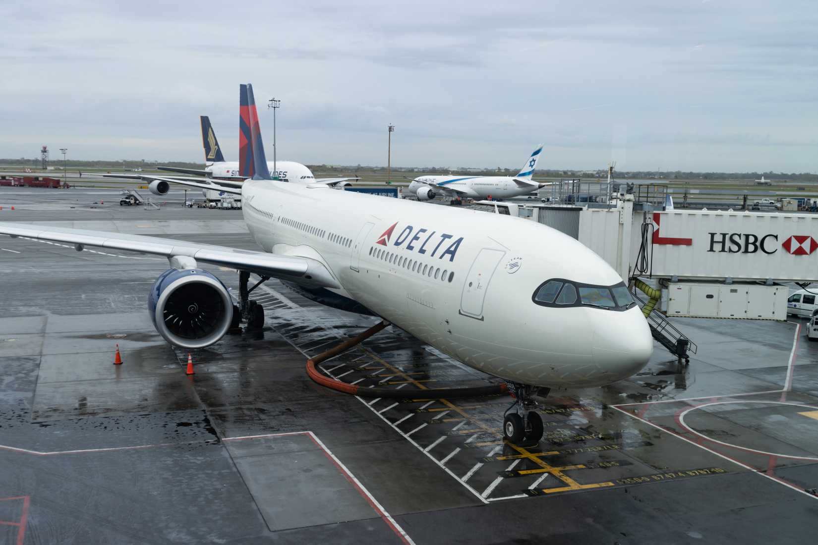 Delta A330-900 Parked At Gate