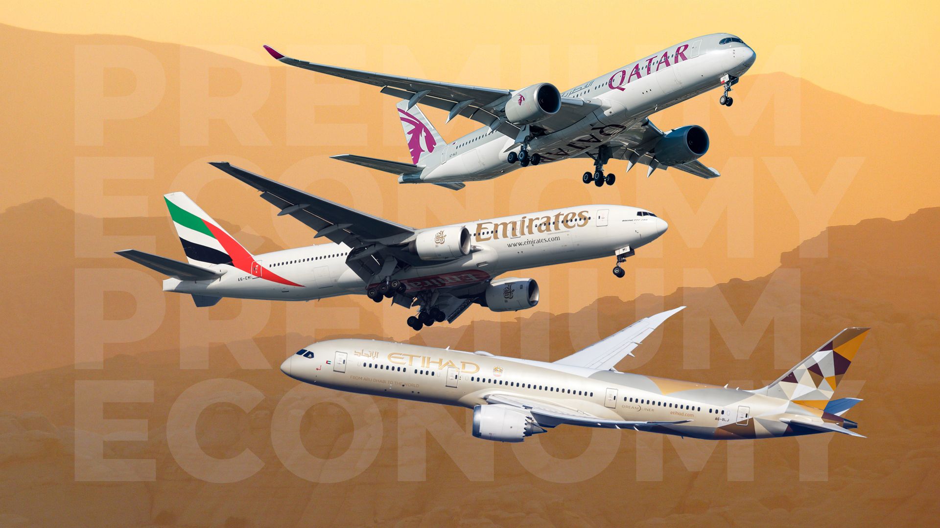 Emirates vs. Etihad Airways vs. Qatar Airways: which airline wins in premium economy?