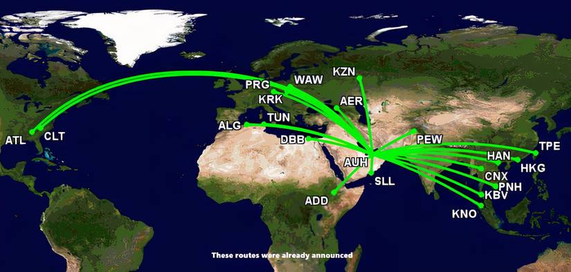 Etihad Airways Expands Global Reach with 7 New Routes Amid Wizz Air's Exit
