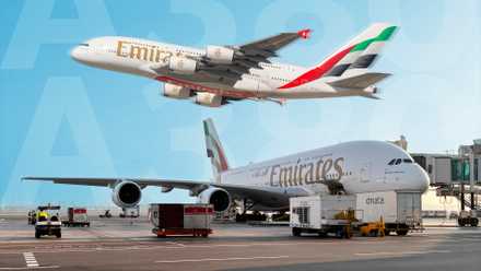 أكثر من 30 وجهة تشغل فيها طيران الإمارات طائرة الإيرباص A380