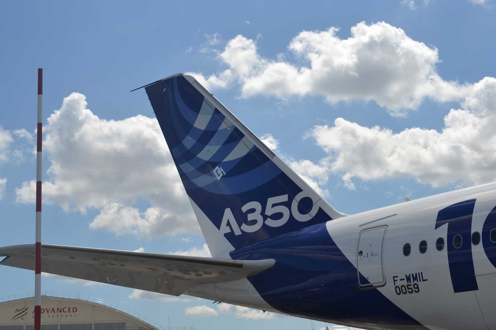 Airbus A350 aircraft tail