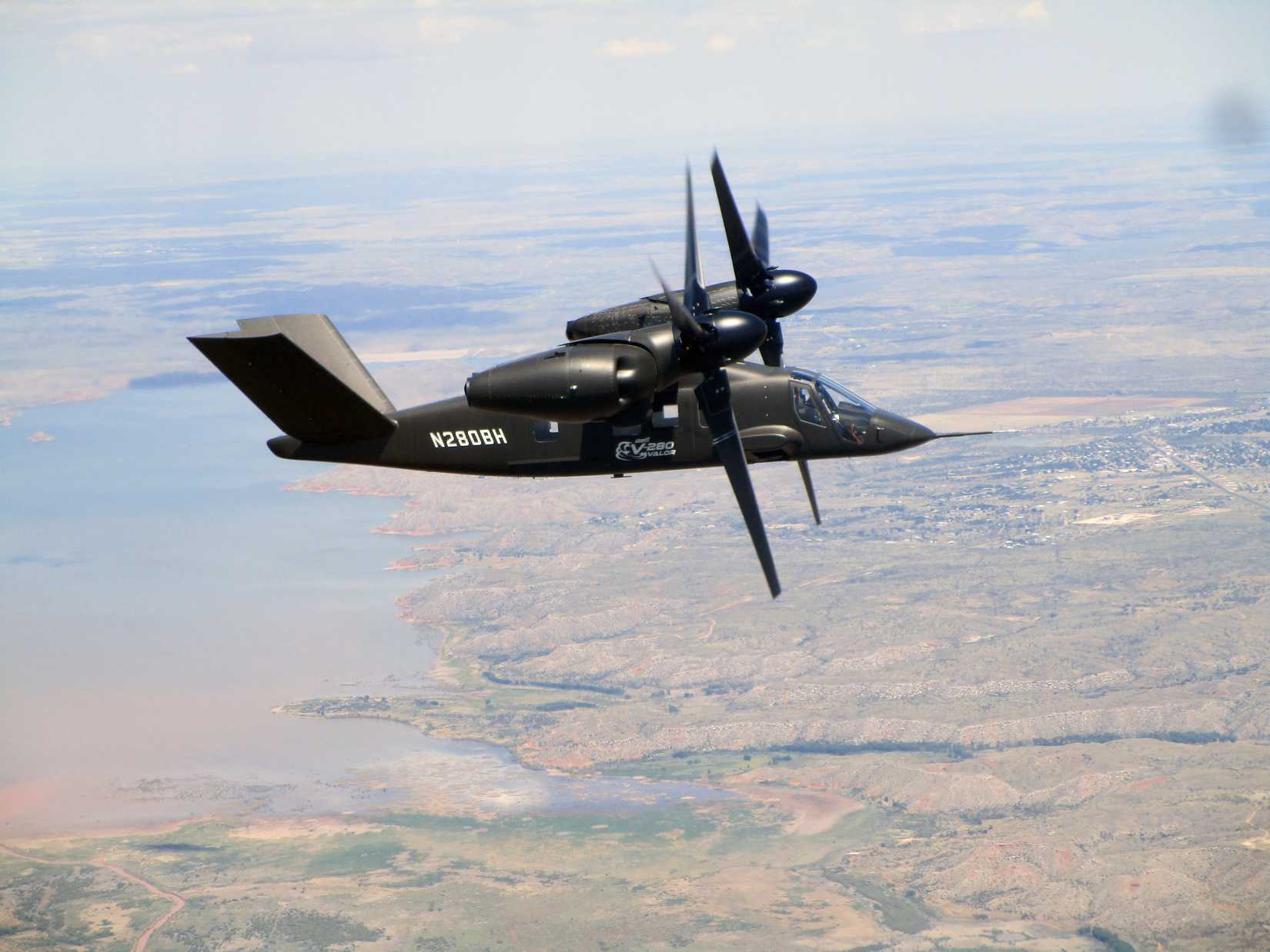 The Bell V-280 Valor participated in flight tests in Amarillo, Texas.