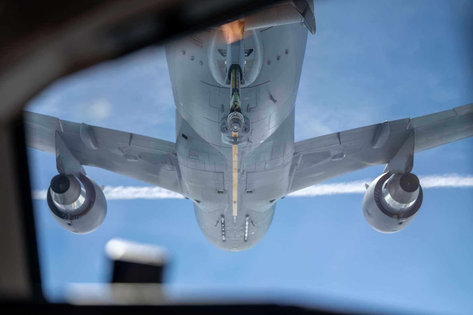 The KC-46’s refueling boom can refuel most fixed-wing, receiver-capable aircraft.