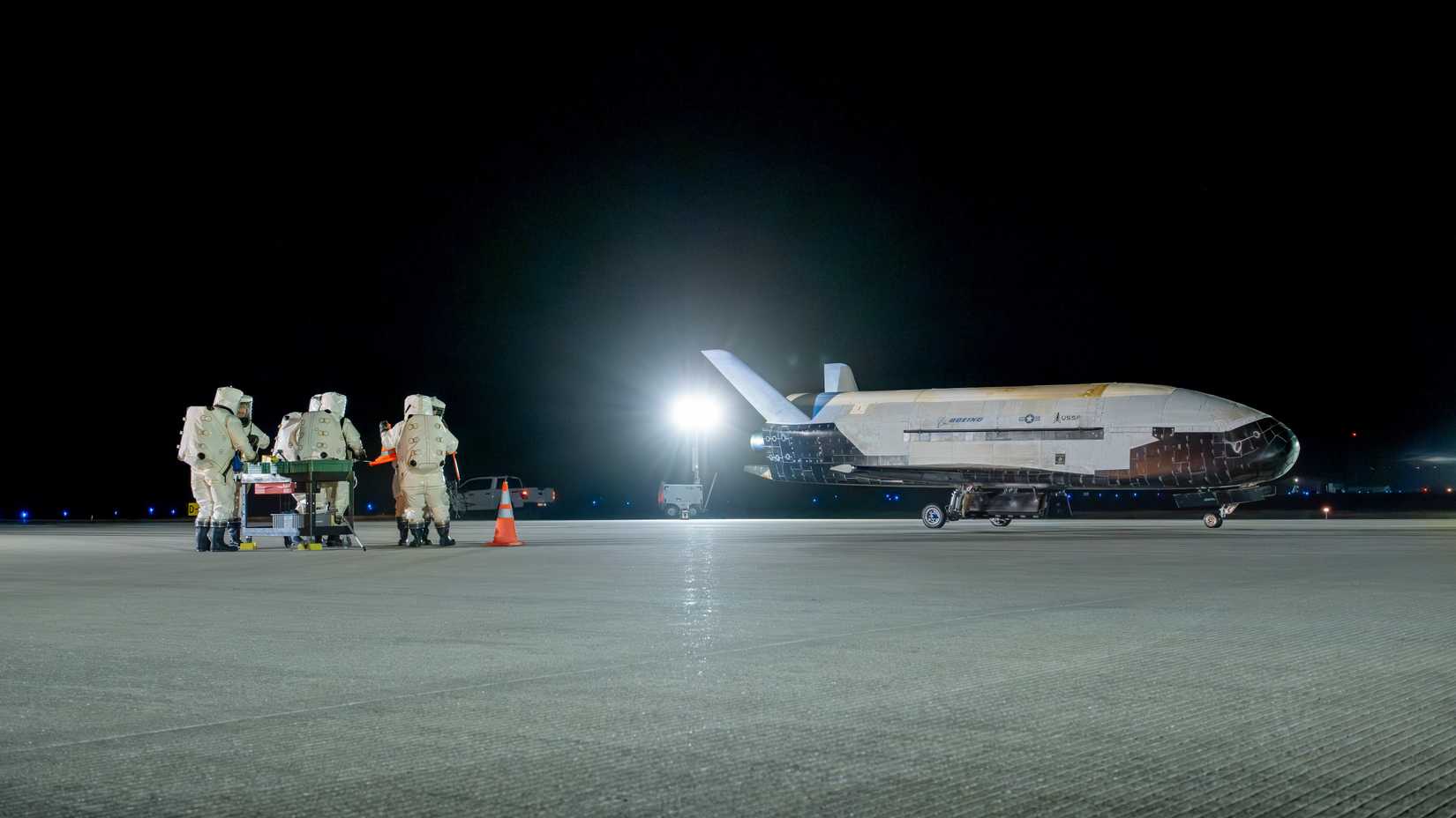 X-37B Orbital Test Vehicle Mission Seven successfully landed at Vandenberg Space Force Base, California, 2025.