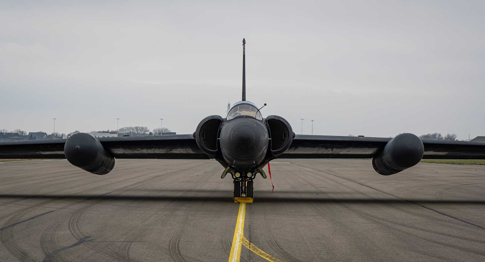 A U.S. Air Force U-2 Dragon Lady from the 99th Expeditionary Reconnaissance Squadron, RAF Fairford, England.