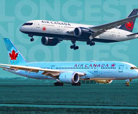 Air Canada’s Longest Nonstop Routes With The Boeing 787-9 Dreamliner In 2025