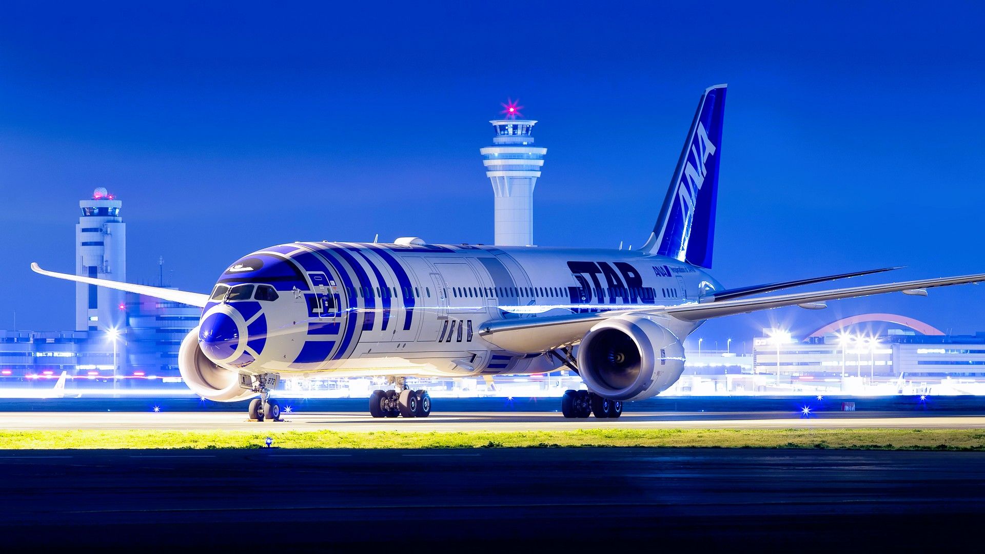 【非売品】ANA×STARWARS R2-D2 Boeing 787-9 ANA Star Wars R2-D2 Boeing 787-9 Model Plane Special Livery