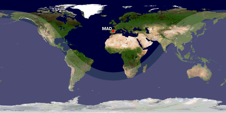 distance iberia a321xlr