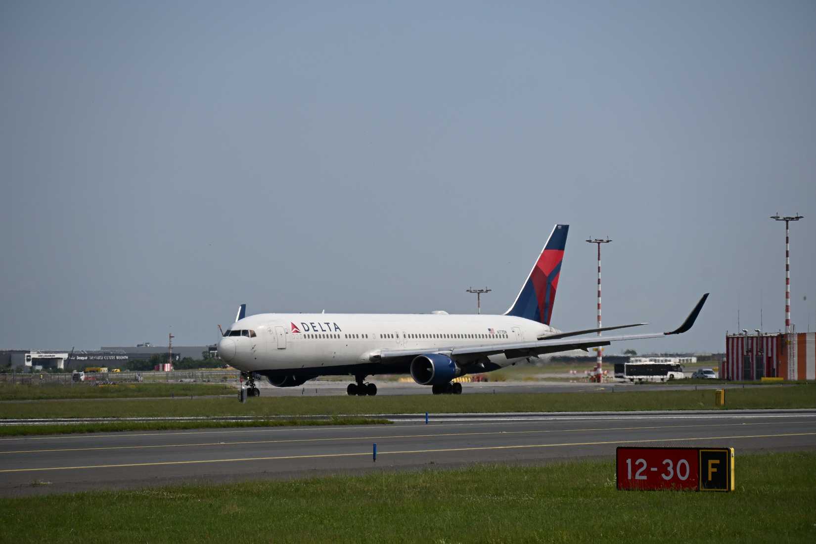 Delta Air Lines Boeing 767 aircraft on the runway