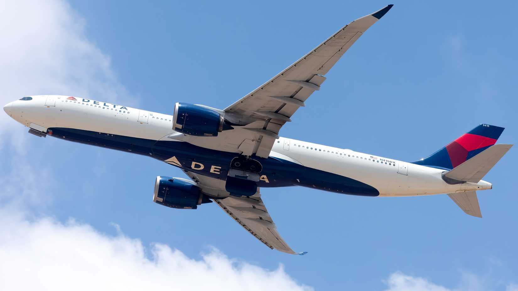 Delta Air Lines Airbus A330-900 neo aircraft in the sky
