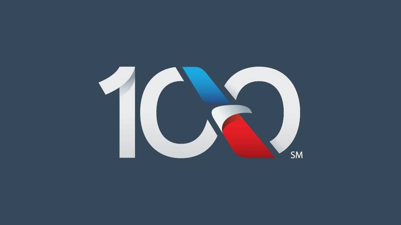 American Airlines Centennial Logo