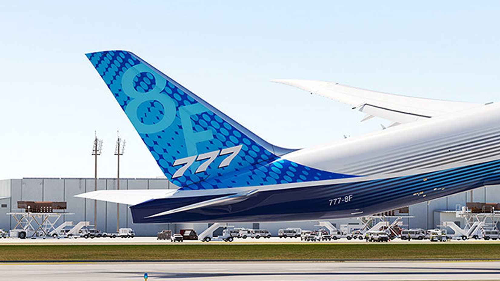 Boeing 777-8F tail