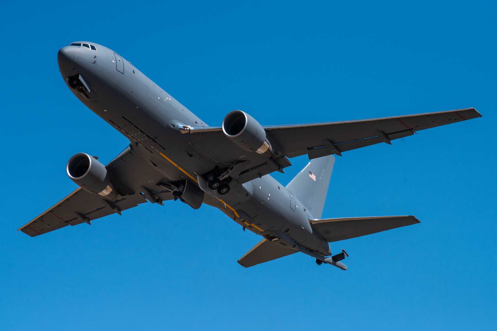 A U.S. Air Force KC-46A Pegasus assigned to the 6th Air Refueling Squadron.