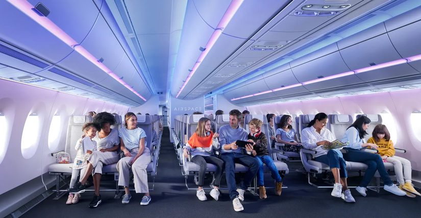 A350 Cabin Economy 9 Abreast