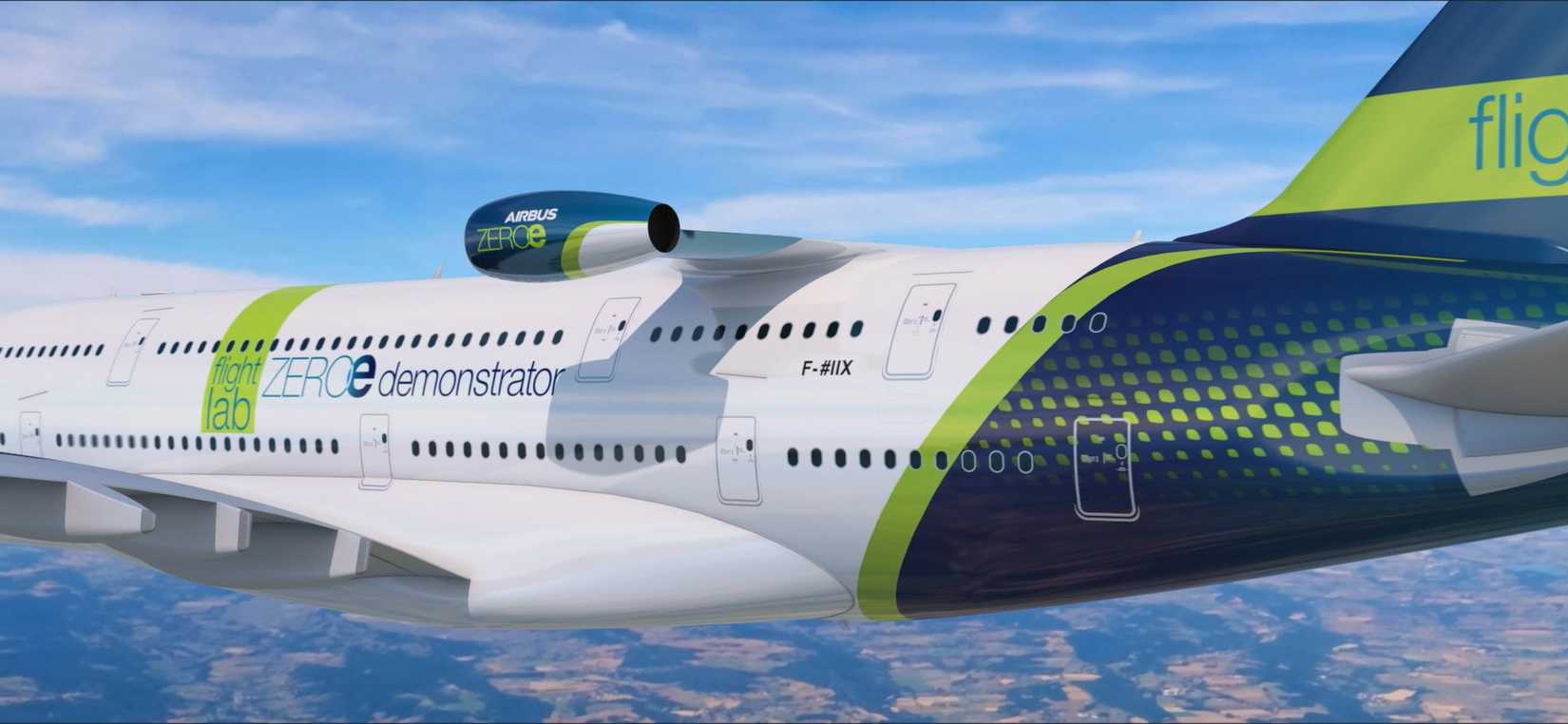A380 ZEROe render close up