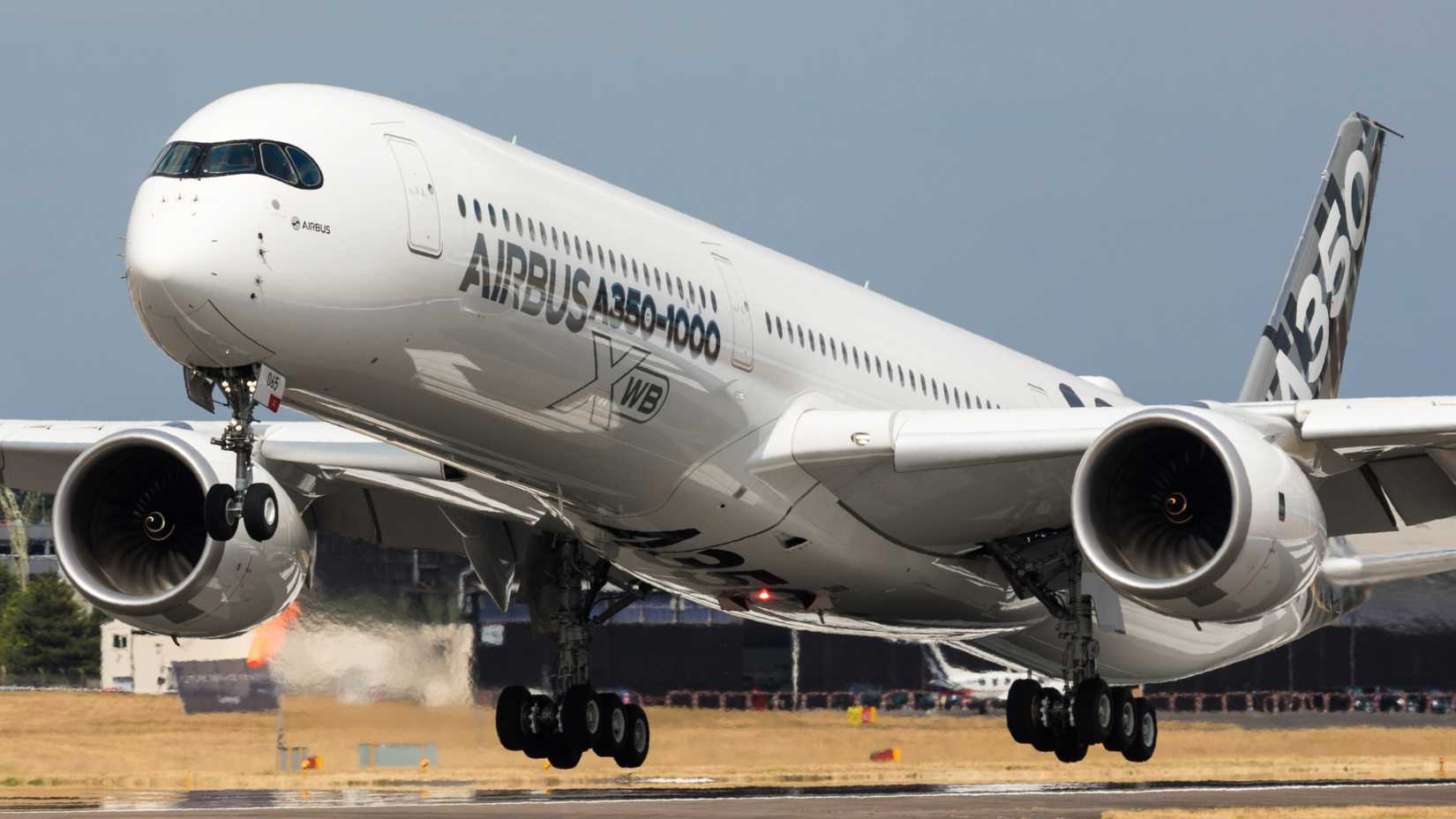 Airbus A350-1000 aircraft taking off