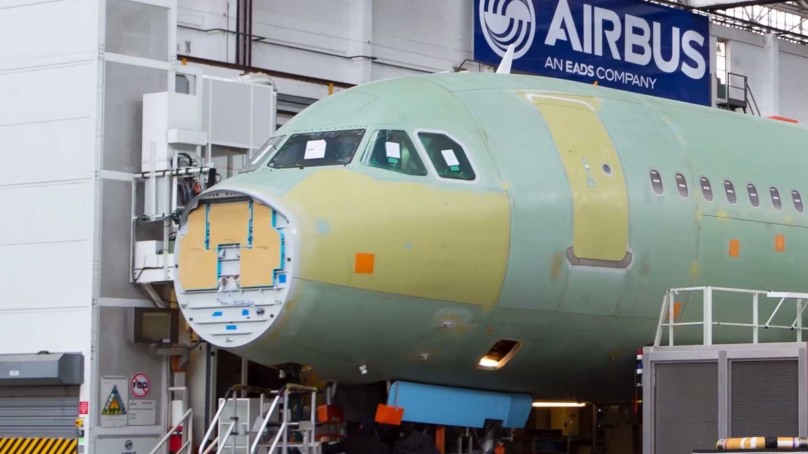 Airbus Production Area Inside Factory