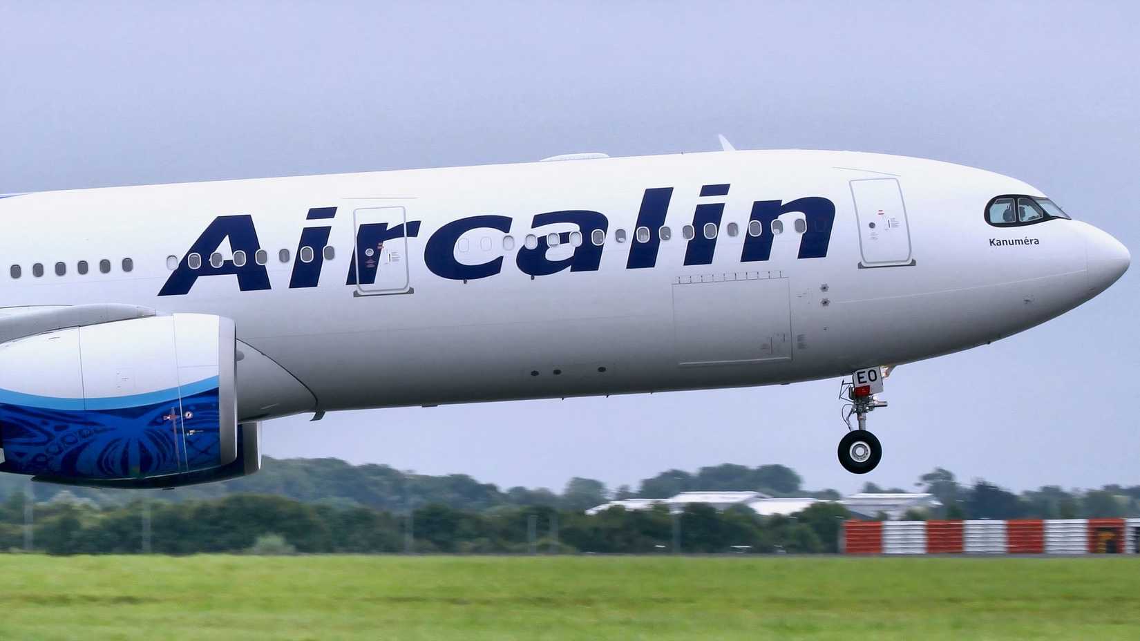 Aircalin Airbus A330-900 lifting off from the runway
