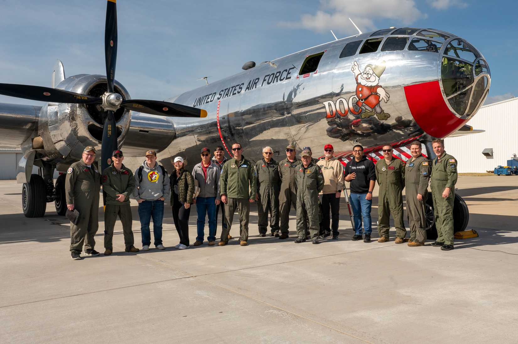 Airmen from the 54th Air Refueling Squadron (ARS) and the 56th ARS join ‘Doc’s Friends’ and 97th Air Mobility Wing annual award.