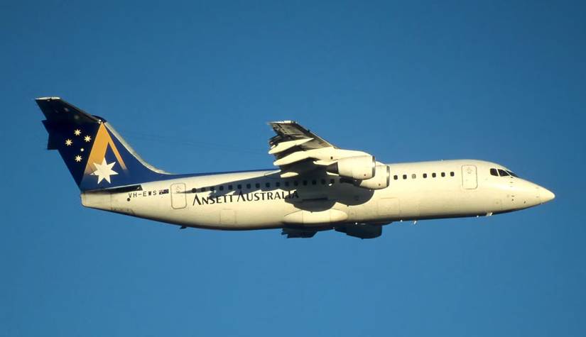 An Ansett BAe 146 In Action