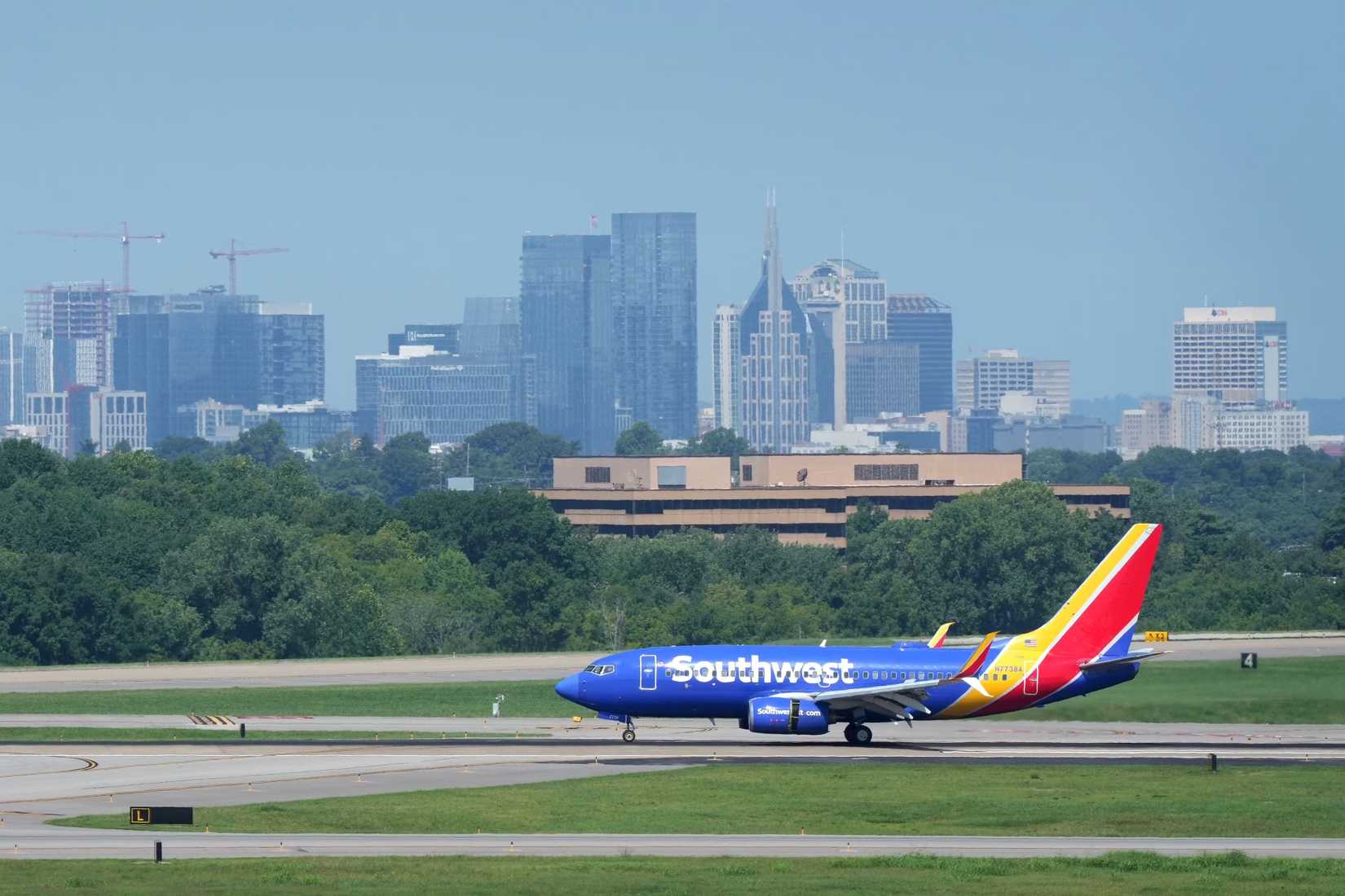 A Southwest Boeing 737 At BNA