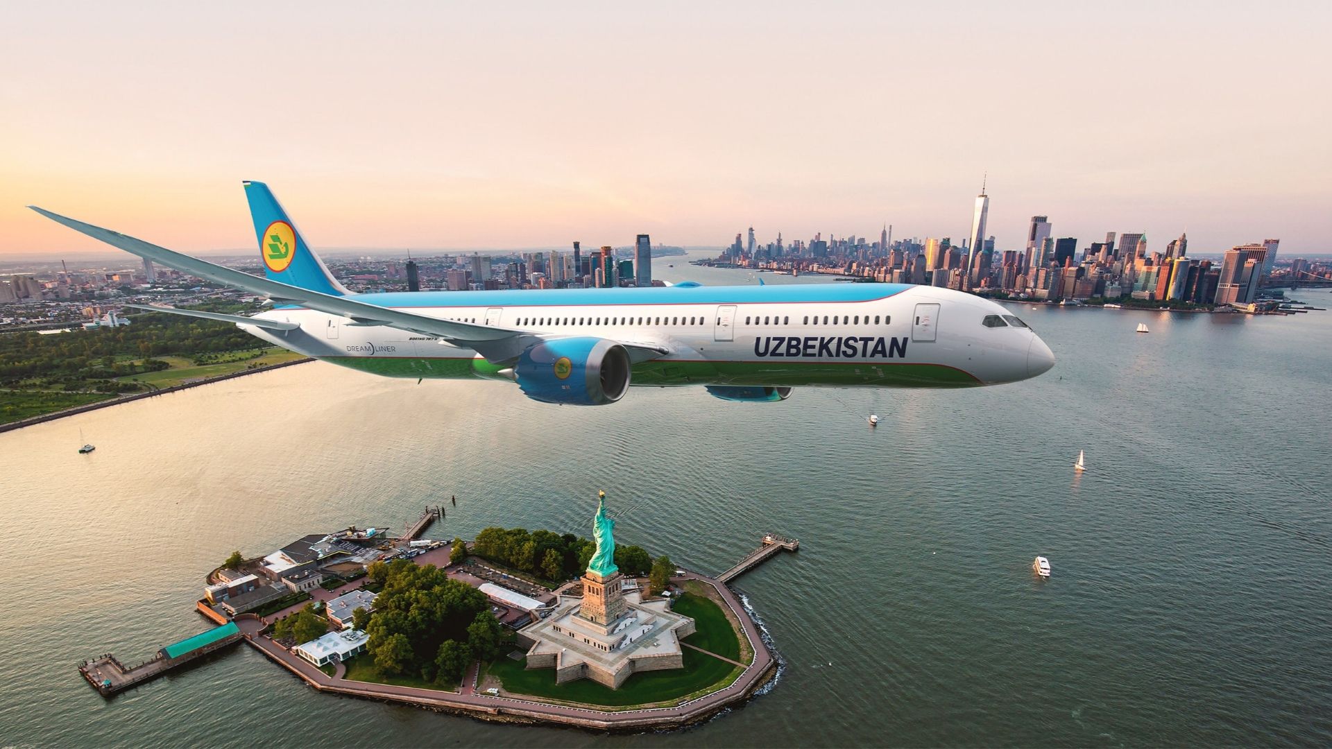 Uzbekistan Airways Boeing 787 Rendering