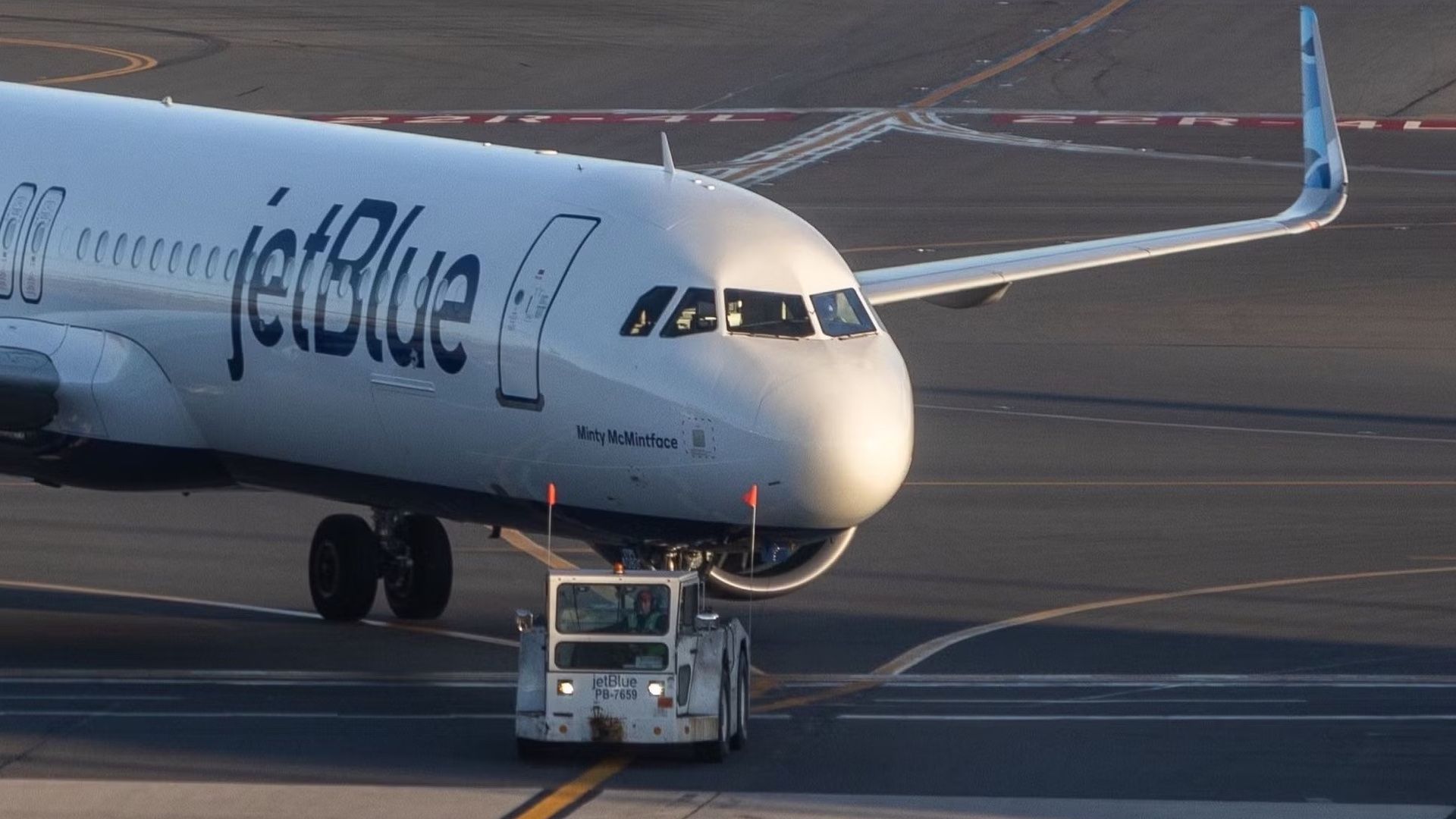 JetBlue Airbus Jet At Boston Logan