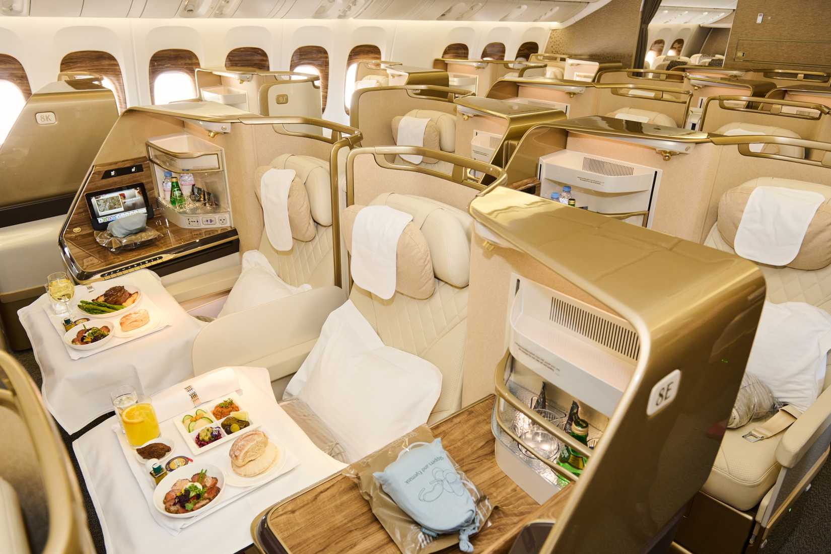 Business class on the retrofitted Boeing 777