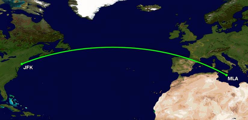 DL JFK to MLA