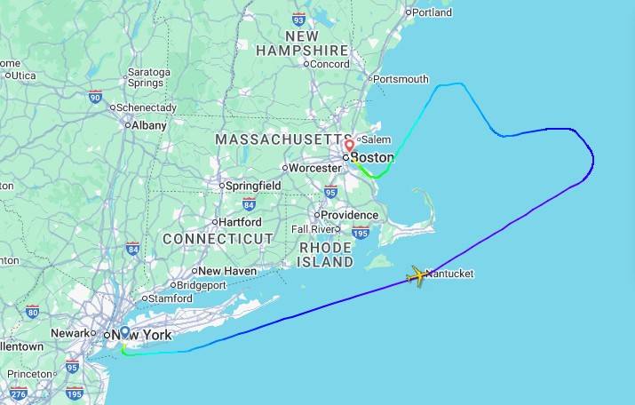 DL1 JFK LHR diversion to BOS