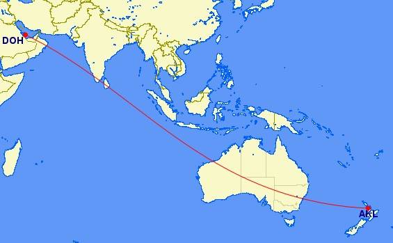 Qatar Airways’ Longest Nonstop Route With The Airbus A350-1000 In 2025