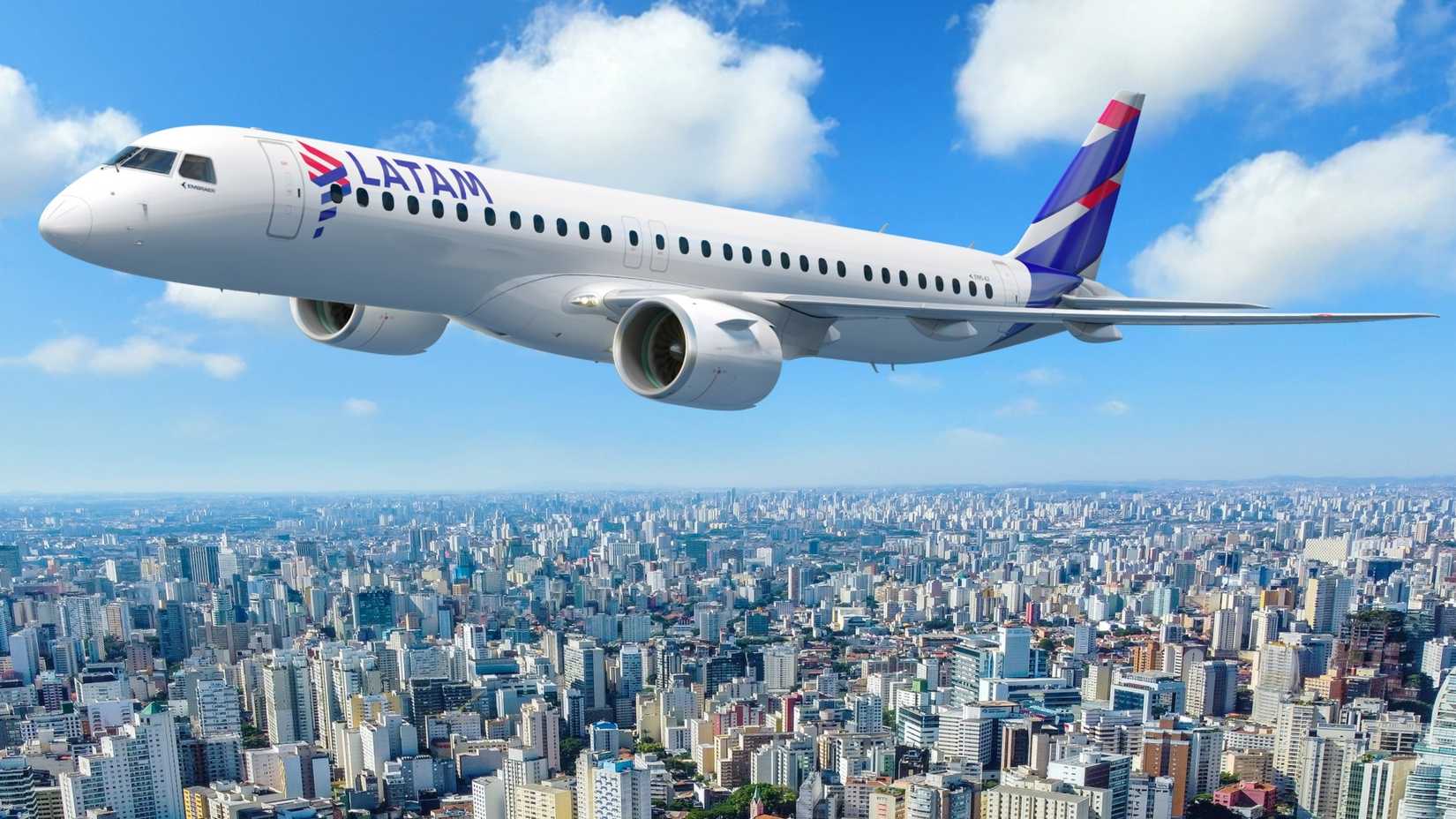 LATAM Embraer E195-E2 Rendering