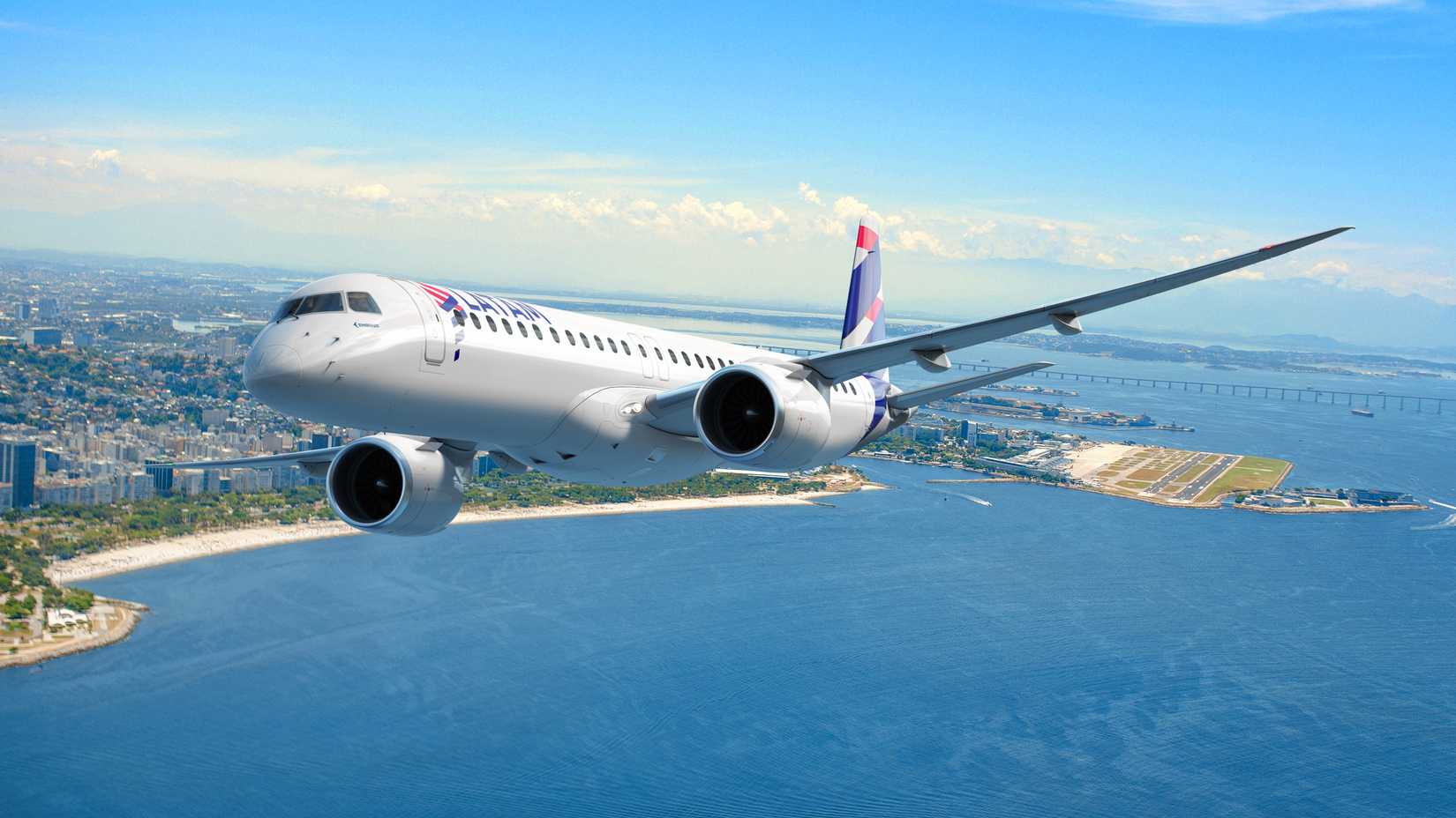 LATAM Embraer E195-E2 Rendering