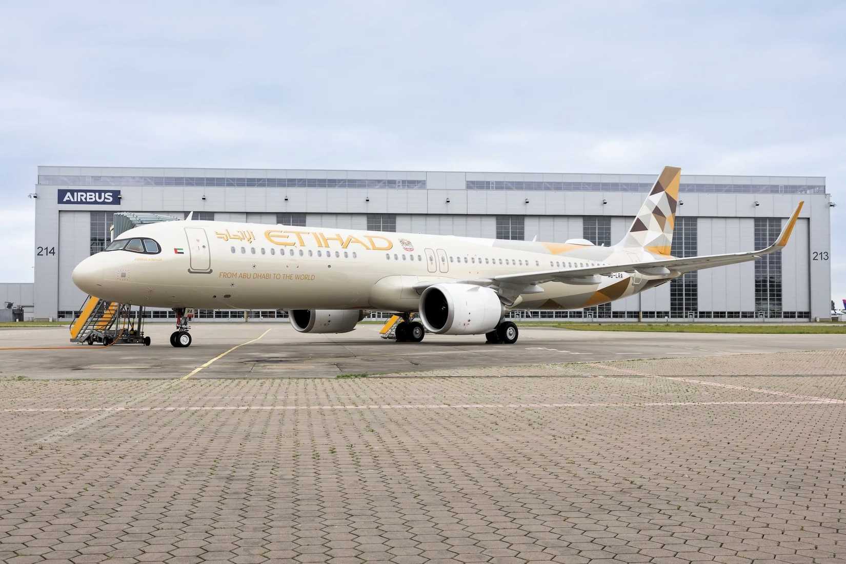 Etihad A321LR aircraft
