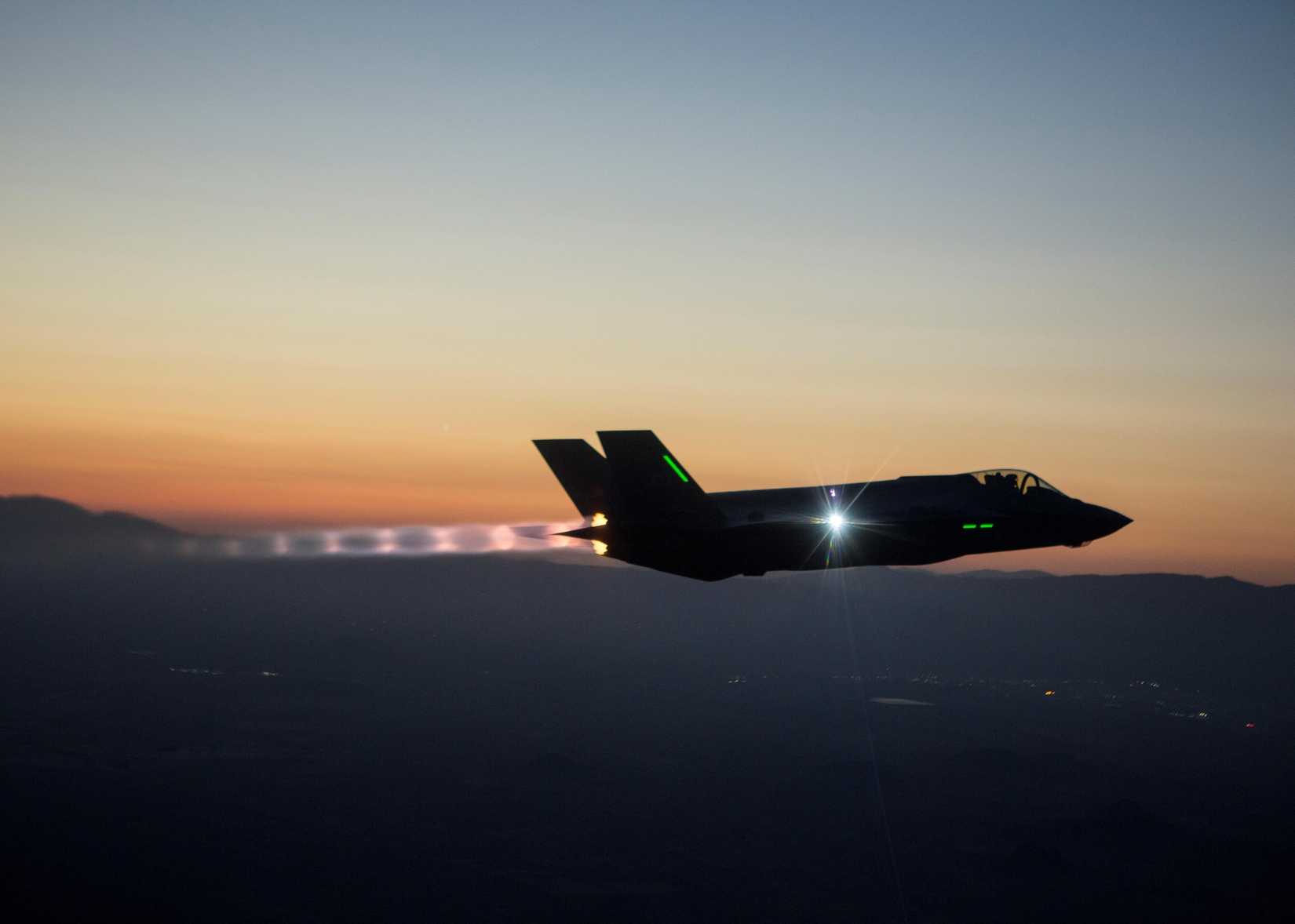 F-35 Integrated Test Force at sunset