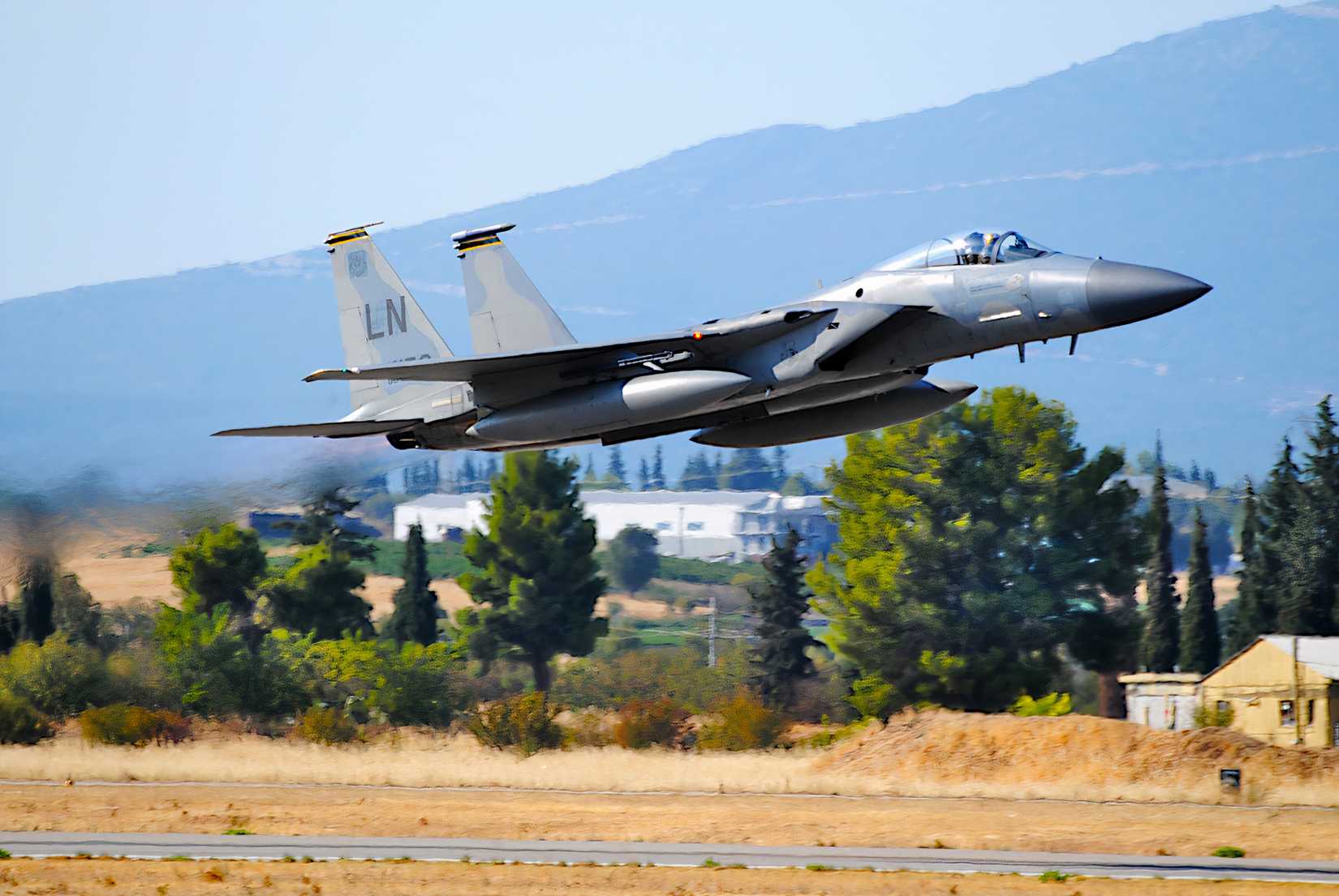 F-15C of USAF taking off, Athens Flying Week 2021, Tanagra AB, Greece