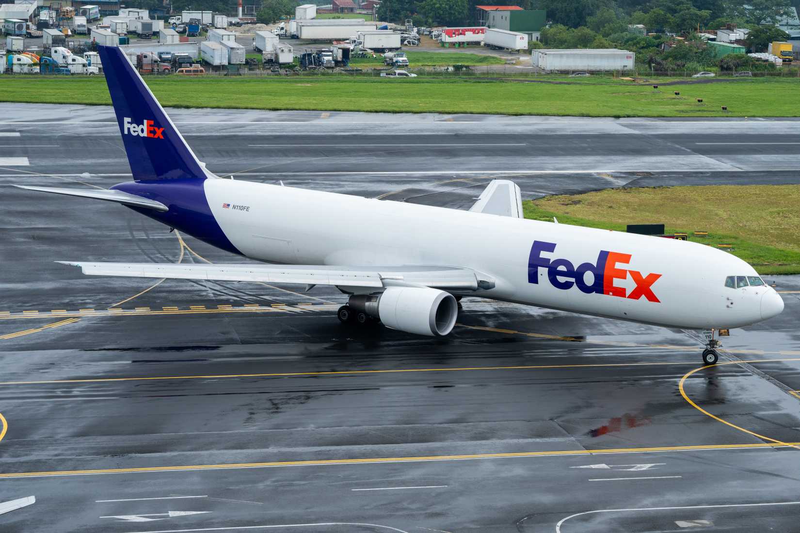 FedEx's Boeing 767F at SJO-Juan Santamaria airport.