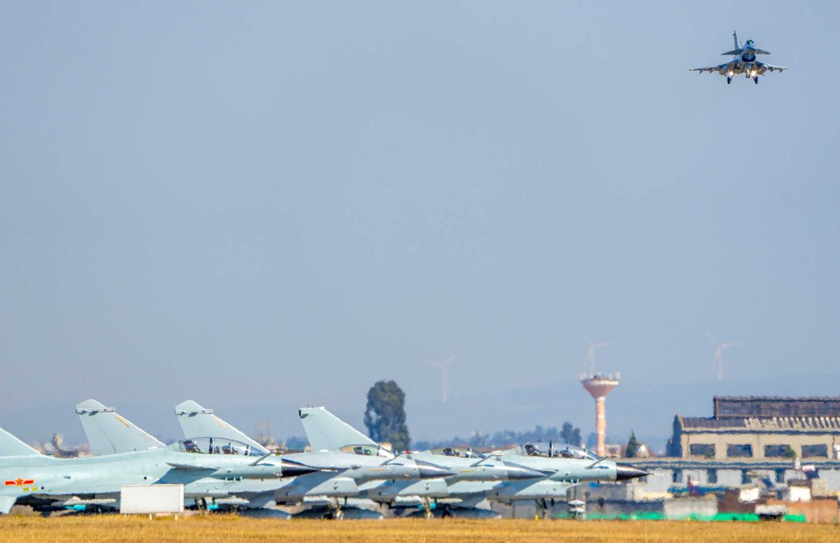 Fighter jets attached to an aviation brigade under the PLA Southern Theater Command